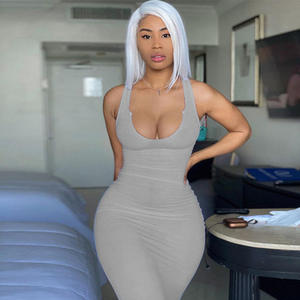 Commercio all'ingrosso Sexy vestito estivo colori qualità Casual abiti aderenti lavorati a <span class=keywords><strong>maglia</strong></span> nuovi arrivi Multicolor Plus Size abiti da donna - Product Image 3