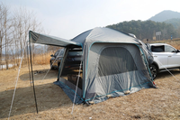 Tente de camping OEM personnalisée SUV Tente de hayon Tente d'extension arrière de voiture portable et étanche pour l'extérieur, le camping et les voyages