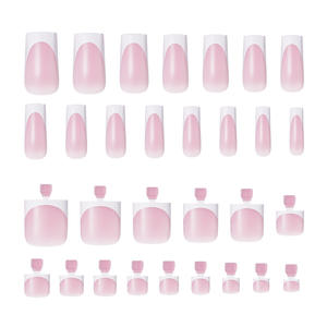 Transfrontalier Offre Spéciale été français carré couverture complète <span class=keywords><strong>faux</strong></span> ongles en plastique longue durée doigt orteil ongles <span class=keywords><strong>mat</strong></span> 60 pièces Pack - Product Image 4