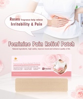Grosir tambal penghilang rasa sakit feminin 5x20cm kain elastis dengan minyak mawar mentol mengurangi kram menstruasi