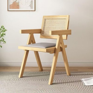 Silla de Comedor Moderna de Madera Maciza y Cuero, Venta al por Mayor de Fábrica Jinshan, para Cocina, Hogar, Estudio, Cafetería y Sala de Estar - Product Image 5