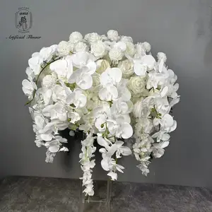 DKB Wedding Birthday Table Centerpiece Party Decoration Artificial Flowers Balls White Flower Ball Fantastic Customer Service