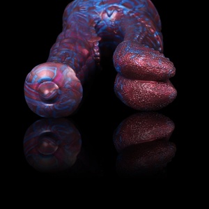 LUUK Colorful Double <b>Dildos</b> Mixed Tongue Lesbian Vagina Anus Monster <b>Dildo</b> with Strong Sucker Sex Toys Two Butt Plug for LGBTQ - Product Image 6