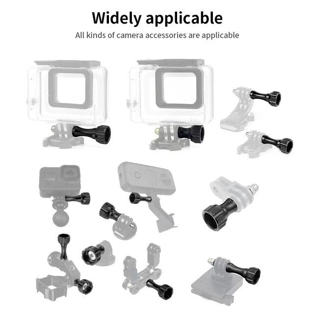 Hongdak Fast Shipping High Quality Aluminum Alloy Tripod Mount Cam Accessories Knob Bolt Screw for Go Pro Hero 6 5 4 3+/3/2