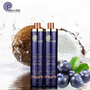 Pro-Liss Thương Hiệu Trung Quốc Sản Xuất Bán Buôn Keratin Brazil Tím Màu Xanh Protein Điều Trị Thẳng Keratin