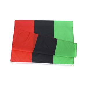 Оптовая продажа, 3x5ft красный черный зеленый панорамный Африканский американский флаг Unia - Product Image 2