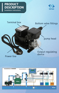 Pompe de dosage IP65 écologique de haute qualité pour les accessoires de piscine de chlore de dosage chimique de piscine - Product Image 6