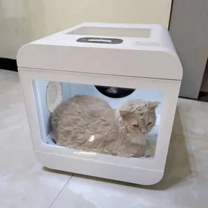 Машинка для сушки клеток в стиле Morden, автоматическая подставка, белый, 2 в 1 и коробка, умная шерсть для собак, кошек, сушилка для домашних животных