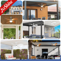 Ventilateur de plafond 1stshine de style luxueux, de qualité supérieure, écologique, de qualité commerciale, personnalisable, à grand débit d'air, longue durée de vie, avec éclairage LED