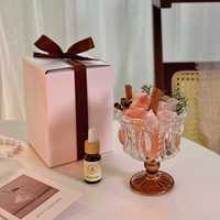 Diffuseur d'arômes en pierre de cristal, bloc de verre haut de gamme pour intérieur, parfum longue durée, ornement aromatique sans flamme pour huiles essentielles