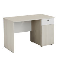 Petit bureau moderne en bois avec tiroir, assemblage facile, durable, compact, table d'ordinateur pour la maison, la chambre d'étudiant