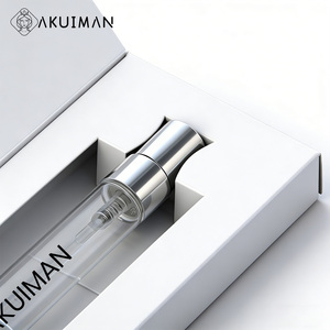 Flacon Pulvérisateur de Parfum Vide 2ml 3ml 5ml 10ml en Verre Transparent avec Capuchon Doré <span class=keywords><strong>Portable</strong></span> Reconditionnement Logo Personnalisé Faible MOQ avec Boîte - Product Image 3