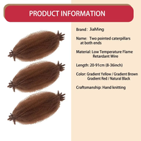 Extensions de cheveux synthétiques ondulés pour femmes, couleur ombrée violet-rouge, effet vague d'eau, pour tresses au crochet