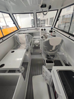 Catamaran à moteur en aluminium soudé Gospel 7,9 m (26 pi) pour la pêche sportive et les loisirs