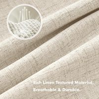 100% Blackout Royal Qualité Lin Tissu Rouleau Textiles Isolation Thermique Rideau Tissu pour Le Salon