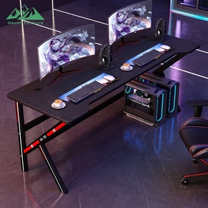 Mesa de Computadora de Vidrio Templado con Marco en X Resistente Wayon con Estante Elevado para Pantalla, Fácil de Ensamblar, Estación de Trabajo Profesional para Estudio - Product Image 6