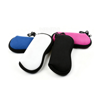Étui de protection en néoprène pour lunettes de soleil avec fermeture éclair et crochet, étui de rangement portable et étanche pour lunettes d'extérieur, vente en gros