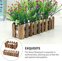 Planter Pagar Kayu Anti-Rot yang Di-karbonisasi |   Kotak Bunga Kayu Rustic Berbagai Ukuran |   Dekorasi Pernikahan untuk Tampilan Bunga Buatan