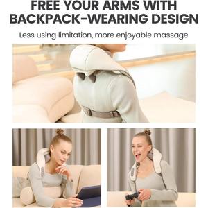 Mini Masajeador Shiatsu 5D Recargable para Espalda y Hombros con Calor, para el Hogar y la Oficina, Alivio del Dolor Muscular, Masajeador de Cuello con Función de Amasamiento - Product Image 6