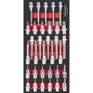 Kraftwerk PRO LINE EVA3 Jeu de clés à douille 1/2 "20x40 33 pièces. - Product Image 1