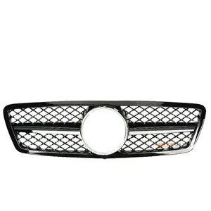 W203 Am G Zwart Chroom Stijl Abs Kunststof Gaas Grille Accessoires Voor Mercedes-Benz C Klasse Grille