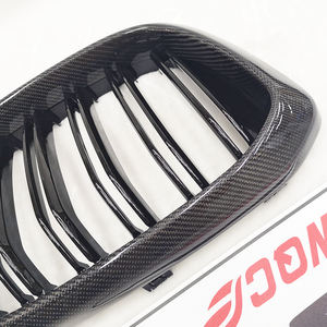 กระจังหน้ากันชนคาร์บอนไฟเบอร์แบบเส้นคู่สำหรับ G01 X4 X3รถ G02 2018-2020อัพเกรด <span class=keywords><strong>M</strong></span> สไตล์รถยนต์ตะแกรงอุปกรณ์เสริมรถยนต์ - Product Image 5
