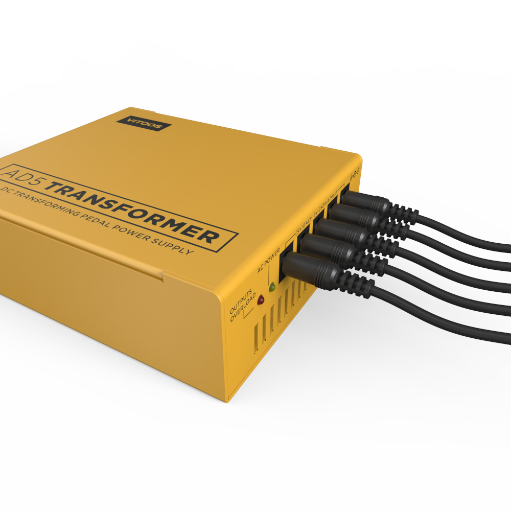 VITOOS AD5 변압기 AD5T 효과 페달 전원 공급 장치 완전 절연 필터 리플 소음 감소 고성능 디지털 Effector|  Alibaba.com
