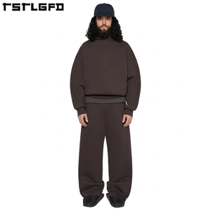 Sustainable Eco-Friendly Casual Winter Printed Men's <b>Gym</b> Pant Jogging Tracksuit <b>Sweatshirts</b> Hoodies Set 100% Organic Cotton - Product Image 4