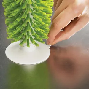 Creative Multi-Functional Kitchen Cleaning Tools Sink Suction Cup <b>Brush</b> Soft Bristles for Cleaning Drink Mugs <b>Bottles</b> Glasses - Product Image 4