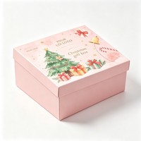 Boîtes cadeaux de Noël de luxe en promotion pour emballages cadeaux, boîtes cadeaux haut de gamme, boîte cadeau créative, grande boîte vide en papier pour emballages de Noël