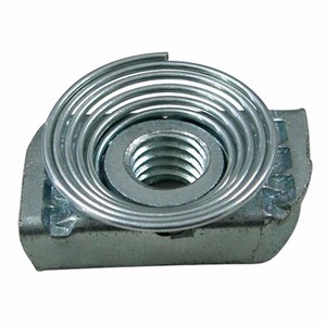 Écrou à ressort hexagonal court en acier au carbone, finition polie, construction forgée pour applications industrielles lourdes - Product Image 1