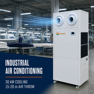 Unité de climatisation industrielle à évaporation verticale à double sortie personnalisée de 30 kW 6000 m³/h pour ateliers - Product Image 5