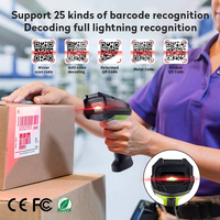 Escáner de Código de Barras Bluetooth 2D Industrial JR SL3678D, Lector de Códigos QR Inalámbrico, Pistola de Escaneo Portátil, CE RoHS FCC