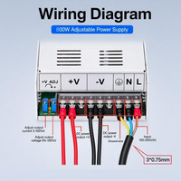 Alimentation électrique réglable 800W 12V 15V 24V 36V 48V 60V 72V 80V 110V 150V 220V 3A-66A 800W Alimentation à découpage AC/DC