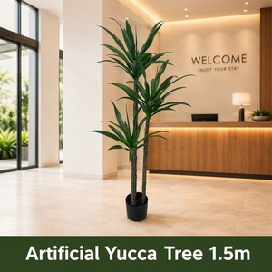Large Artificial <strong>Yucca</strong> Tree Dual Trunk Realistic Faux Sword Leaf <strong>Plant</strong> <strong>for</strong> Indoor Home Office Decor Landscape Design Wholesale - Product Image 2