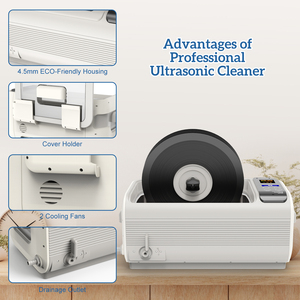 Système de nettoyage ultrasonique <span class=keywords><strong>professionnel</strong></span> 6L Nettoyeur ultrasonique <span class=keywords><strong>pour</strong></span> disques vinyles <span class=keywords><strong>pour</strong></span> la <span class=keywords><strong>restauration</strong></span>, les magasins de disques et la préservation audio - Product Image 4