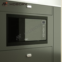 Four à micro-ondes et gril encastrable MOBORV B20B en acier inoxydable 700W, certifié CE SAA CCC, pour camping-car, caravane