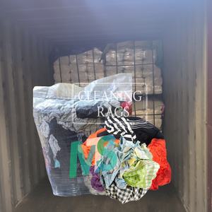 Chiffons en coton à faible peluchage, en tissu coupé recyclé, pour le nettoyage industriel - Product Image 1