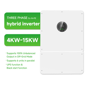 Système de stockage d'énergie domestique hybride 3-11KW avec batterie LiFePO4 200Ah, communication CAN, kit complet, protection IP20 - Product Image 2