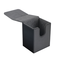 Boîte de rangement personnalisable pour cartes à collectionner en cuir PU, conception OEM, emballage cadeau pour le stockage de cartes Commander