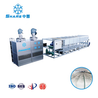 Machine à glace à bloc de refroidissement direct 50 tonnes 50T ZXSHARE Machine de fabrication de blocs de glace industrielle entièrement automatique