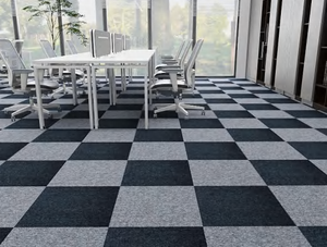 Dalles de moquette décoratives PP, dernier design, usage commercial, bureau, maison, résistantes aux taches, faciles à nettoyer, antidérapantes, écologiques - Product Image 2