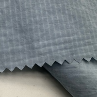 Tissu Ripstop tissé 100 % nylon métallisé à filament unique, grille 0,2x0,3 cm, léger, imperméable, coupe-vent pour doudoune de fille