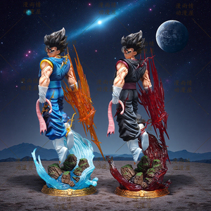 2 Styles 38cm Dragon <span class=keywords><strong>Vegetto</strong></span> Figure Replace Arms <span class=keywords><strong>Vegetto</strong></span> <span class=keywords><strong>Blue</strong></span> Super Saiyan 4 Action Figure Gk Statue Collection Model Toys Gifts - Product Image 1