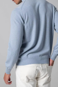 Fabricante de Prendas de Punto Personalizadas OEM ODM, Suéter de Cachemira con Cierre para Hombre, Suministro Directo de Fábrica, Suéter de Cachemira para Hombre - Product Image 3