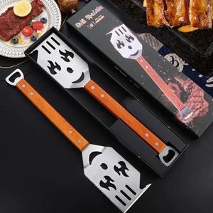 Stainless Steel Outdoor Frying Shovel Leaking Shovel BBQ Grilling Tool Creative Kitchen Multi functional Grilling Shovel Beer Op - Product Image 2