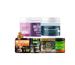 Complément alimentaire <span class=keywords><strong>pour</strong></span> chiens Omega 3 15 en 1 Probiotiques <span class=keywords><strong>pour</strong></span> la santé de la peau, du pelage, de l'immunité et de l'intestin, multivitamines sous forme de friandises molles - Product Image 1