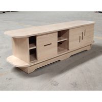 Meuble TV moderne en panneaux de contreplaqué italien, pliable, minimaliste, pour chambre, bureau à domicile, appartement, salon, sans vis