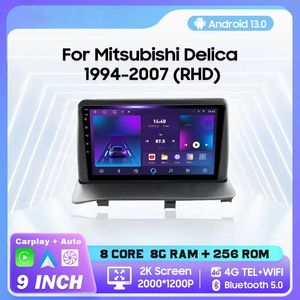 Bosstar cho Mitsubishi delica 1994 2007 rhd đài phát thanh xe hơi <span class=keywords><strong>GPS</strong></span> không dây Carplay Android Auto 9 inch đầu máy nghe nhạc xe đơn vị - Product Image 3