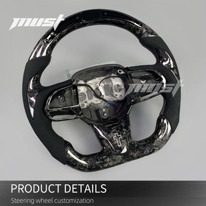 Volante Personalizado de Fibra de Carbono Forjado Negro con LED para 300 300C 300S 200 200S Pacifica 2015-2026, Mejora de Diseño - Product Image 3